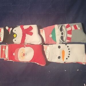 4 Pks 2 Pair Per Pk holiday Socks